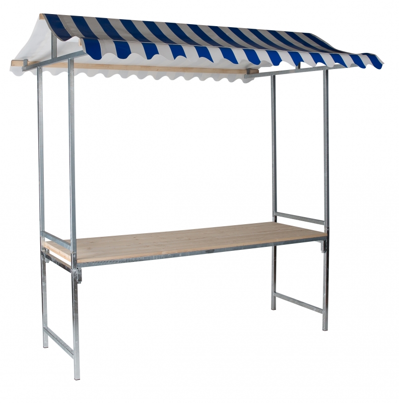 Market stand professional blue/white Market stand professional blue/white